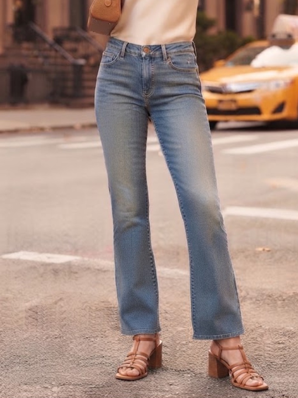Vintage Salt Avenue A low rise flare light blue jeans size 27 Y2K